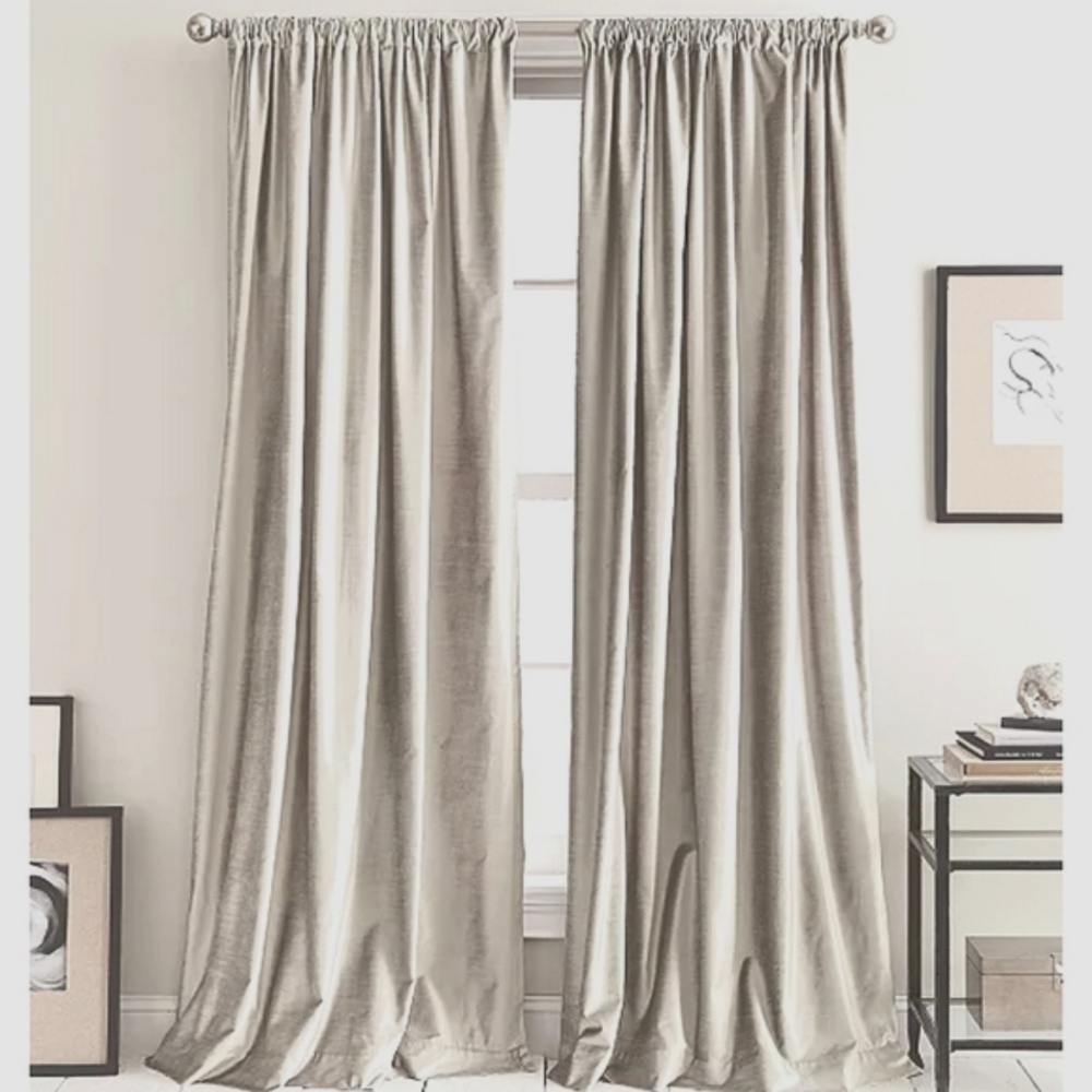 DKNY champagne curtains